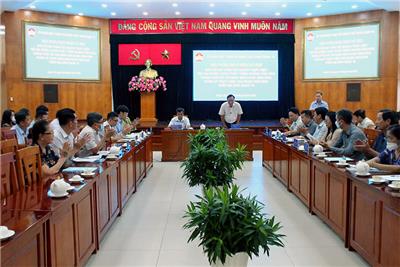 Image: Hội nghị phản biện xã hội đối với dự thảo kế hoạch thực hiện “Đề án Chiến lược phát triển ngành văn hóa Thành phố Hồ Chí Minh giai đoạn 2020 - 2035”, phân kỳ thực hiện giai đoạn 2022 – 2025 trên địa bàn Quận 10