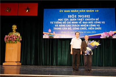 Image: Quận 10: 2.000 cán bộ, công chức, viên chức học tập, quán triệt chuyên đề tư tưởng Hồ Chí Minh